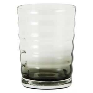 JOG drinking glass, clear/black