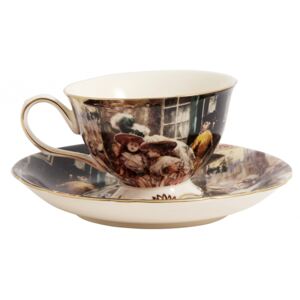VICTORIAN Cup w. saucer, s/2