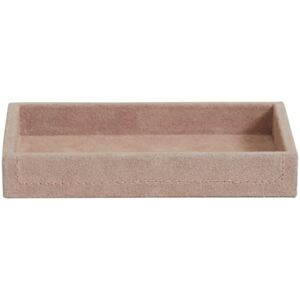 SAMOA tray, suede leather, rose, small