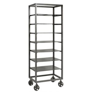 Iron rack, grey, removable metal shelves