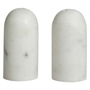 SUMAK salt/pepper shakers, white marble
