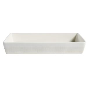 GRAPHIC oven dish, large, white/sand
