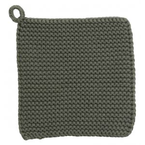 MIRA pot holder, knit, army green