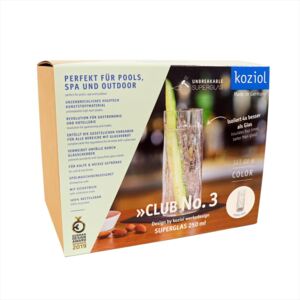 Koziol - CLUB NO. 3 Longdrinkglas 6-pack 250ml, crystal clear