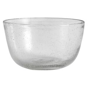 AIRY bowl w/bubbles, clear
