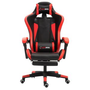 Herzberg HG-8080: Racing Car Style Ergonomic Gaming Chair Red
