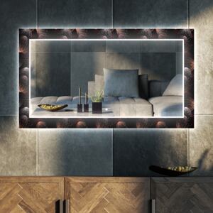 Dekorativ spegel med LED-belysning för köket
