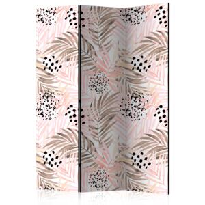 Rumsavdelare - Pink Palm Leaves - 135x172
