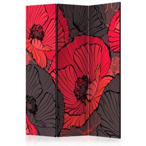 Rumsavdelare - Pleated poppies - 135x172
