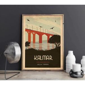 Kalmar - Art deco poster - A4