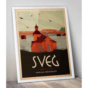 Sveg - Art deco poster - A4