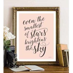 Tänkvärda ord - Small stars poster - A4