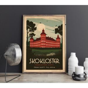 Skokloster - Art deco poster - A4