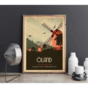 Öland - Art deco poster - 60x90