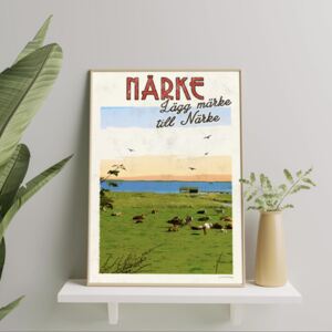 Närke Poster - Vintage Travel Collection - A4
