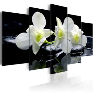 Canvas Tavla - Melancholic orchids - 200x100