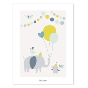 ANIMALS PARTY (BALLOONS) poster - 30x40 cm