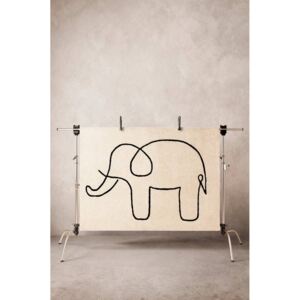 SKETCHY ELEPHANT luggmatta 190x130 cm