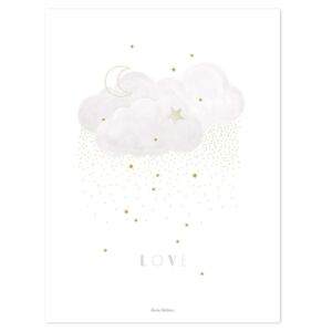 SWEET LOVE (GREY) poster - 30x40 cm