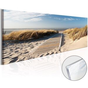 Tavla i akrylglas - Wild Beach - 120x40