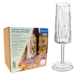 CLUB NO. 5 Champagneglas, plastglas / superglas 6-pack - Crystal clear