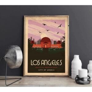 Art deco - Los Angeles - World collection poster - 60x90