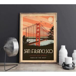 Art deco - San Francisco - World collection poster - 40x50
