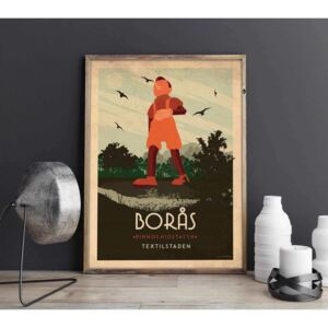 Borås - Art deco poster - 60x90