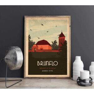 Brunflo - Art deco poster - 60x90