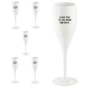 CHEERS NO. 1 Champagneglas - Love you to the moon - 6-pack