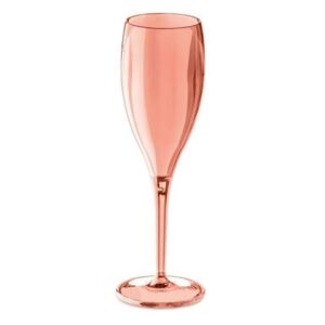 CHEERS NO. 1 Champagneglas plastglas / superglas - 4-pack - Rosa