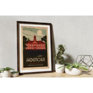 Hedemora - Art deco poster - A4