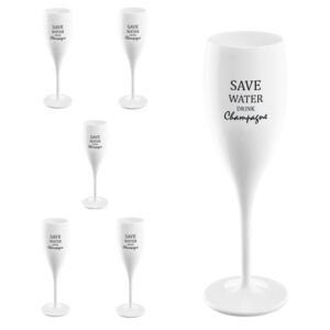 CHEERS NO. 1 Champagneglas - Save water drink champagne - 6-pack