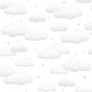 CLOUDS GREY Non woven / Easy up-tapet