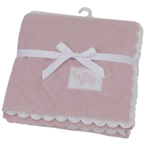 Quiltad Filt Dusty Pink