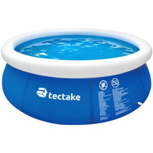 Tectake 402897 badbassäng rund ø 240 x 63 cm - blå
