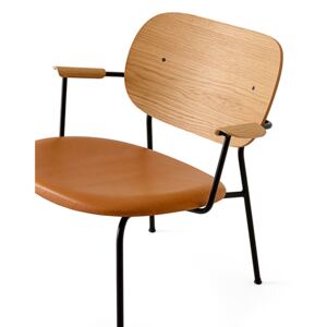 Menu Co Chair Lounge Chair - Black Base/Natural Oak/Dakar 250