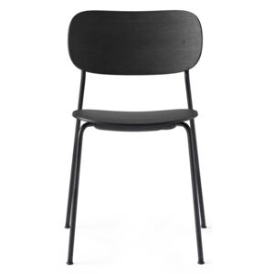 Menu Co Chair Dining Chair - Black Steel Base, Black Oak Seat/Back