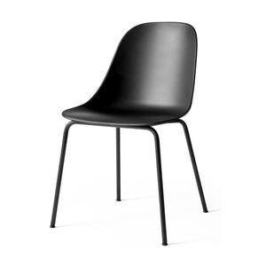 Menu Harbour Side Chair Shell - Black Steel Base, Black Shell