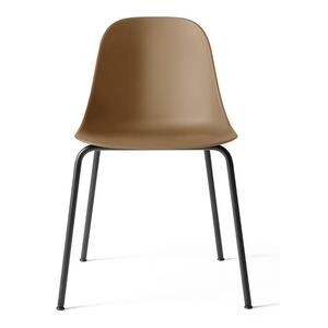 Menu Harbour Side Chair Shell - Black Steel Base, Khaki