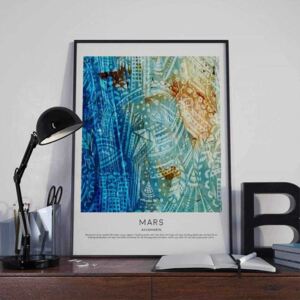 Mars - Akvamarin poster - 50x70