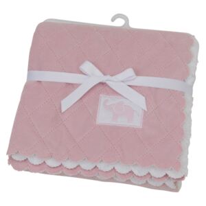 Quiltad Filt Dusty Pink