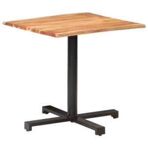VidaXL Cafébord med levande kanter 80x80x75 cm massivt akaciaträ