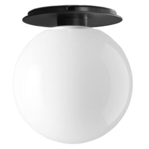 Menu TR Bulb, Ceiling/Wall Lamp - Black w. Shiny Opal Bulb