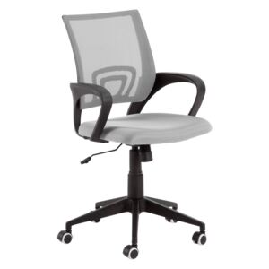 Skrivbordsstol EBOR svart stomme/grått tyg