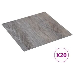 VidaXL Självhäftande golvplankor 20 st PVC 1,86 m² ljusbrun