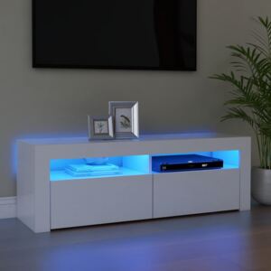 VidaXL TV-bänk med LED-belysning vit 120x35x40 cm