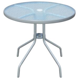 VidaXL Cafébord grå 80x71 cm stål
