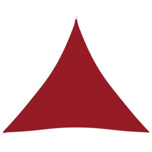 VidaXL Solsegel oxfordtyg trekantigt 4x4x4 m röd