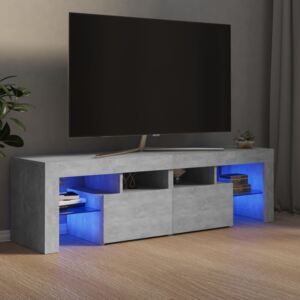 VidaXL TV-bänk med LED-belysning betonggrå 140x35x40 cm